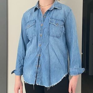 🌟3 for $35🌟Distressed Denim Button Up